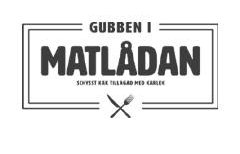 En logotype för restaurangen Gubben i Matlådan.